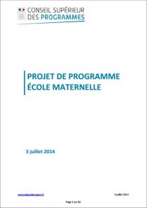 CSE Programme maternelle