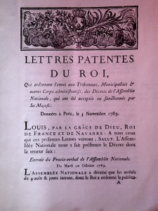 Lettres patentes du roi